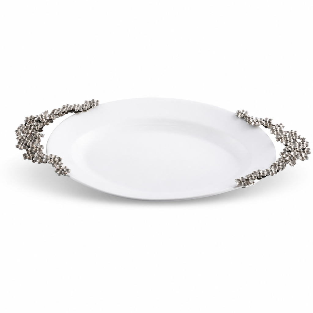 Lilacs Stoneware Serving Tray 7
