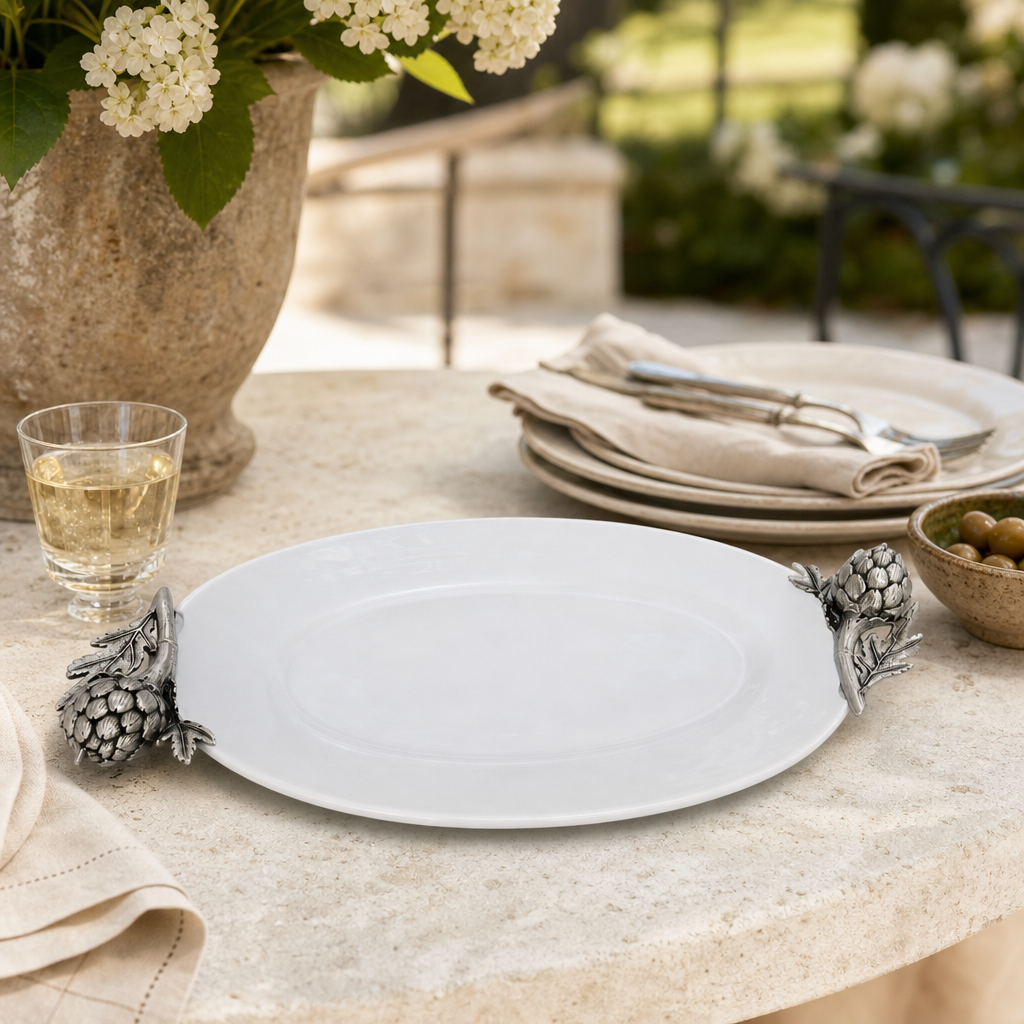 Artichoke Stoneware Serving Dish 9