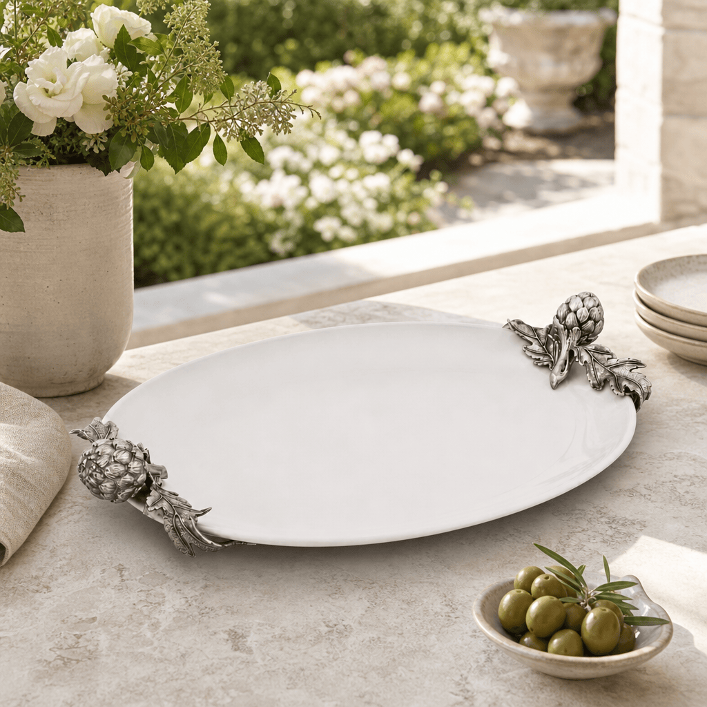 Artichoke Stoneware Deep Tray 7