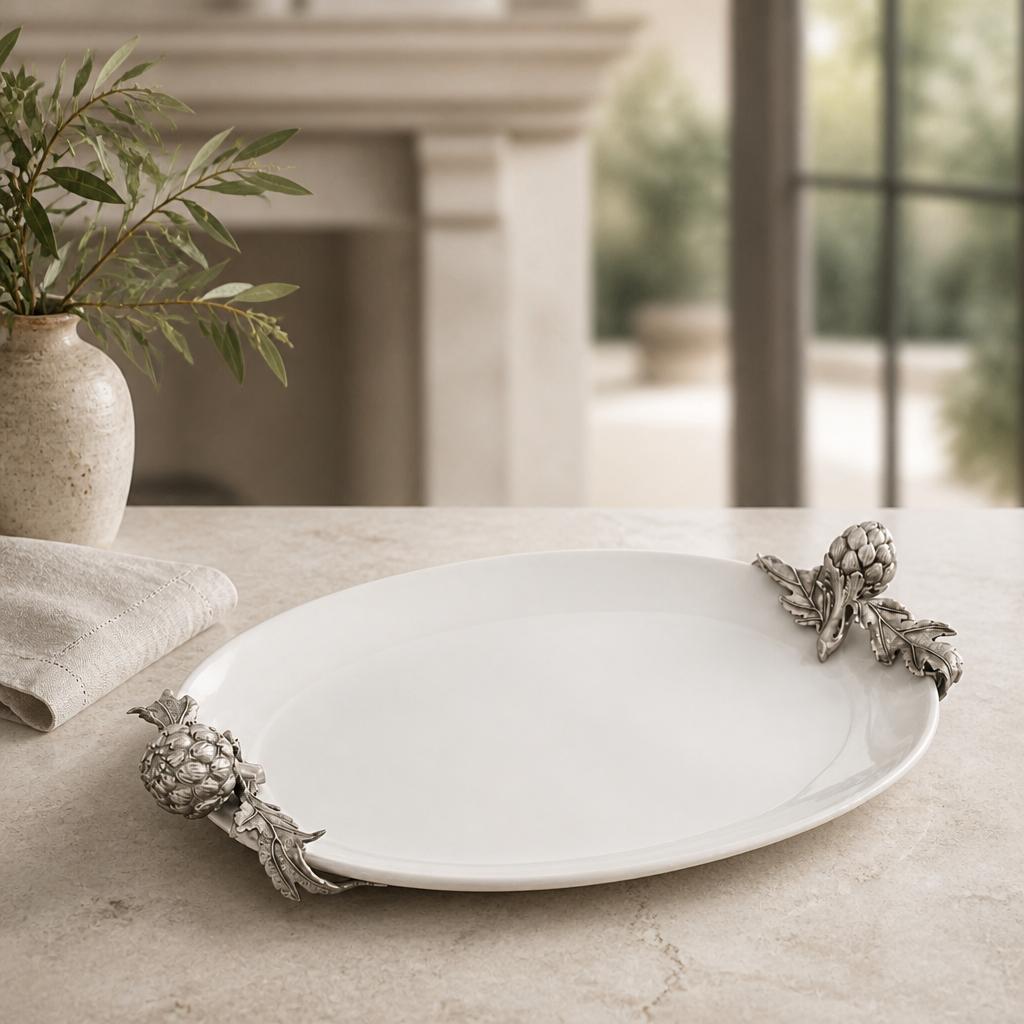 Artichoke Stoneware Deep Tray 3