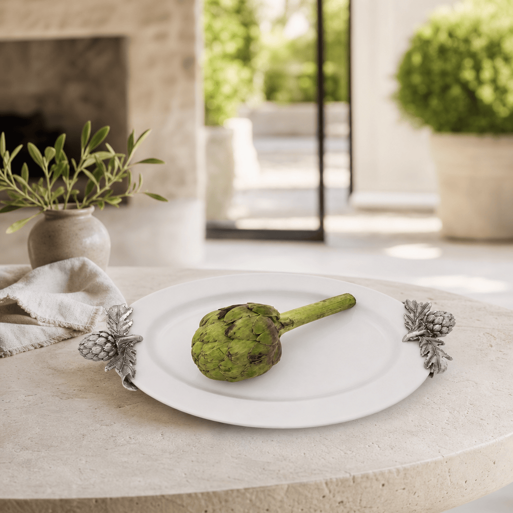 Artichoke Stoneware Deep Tray 4