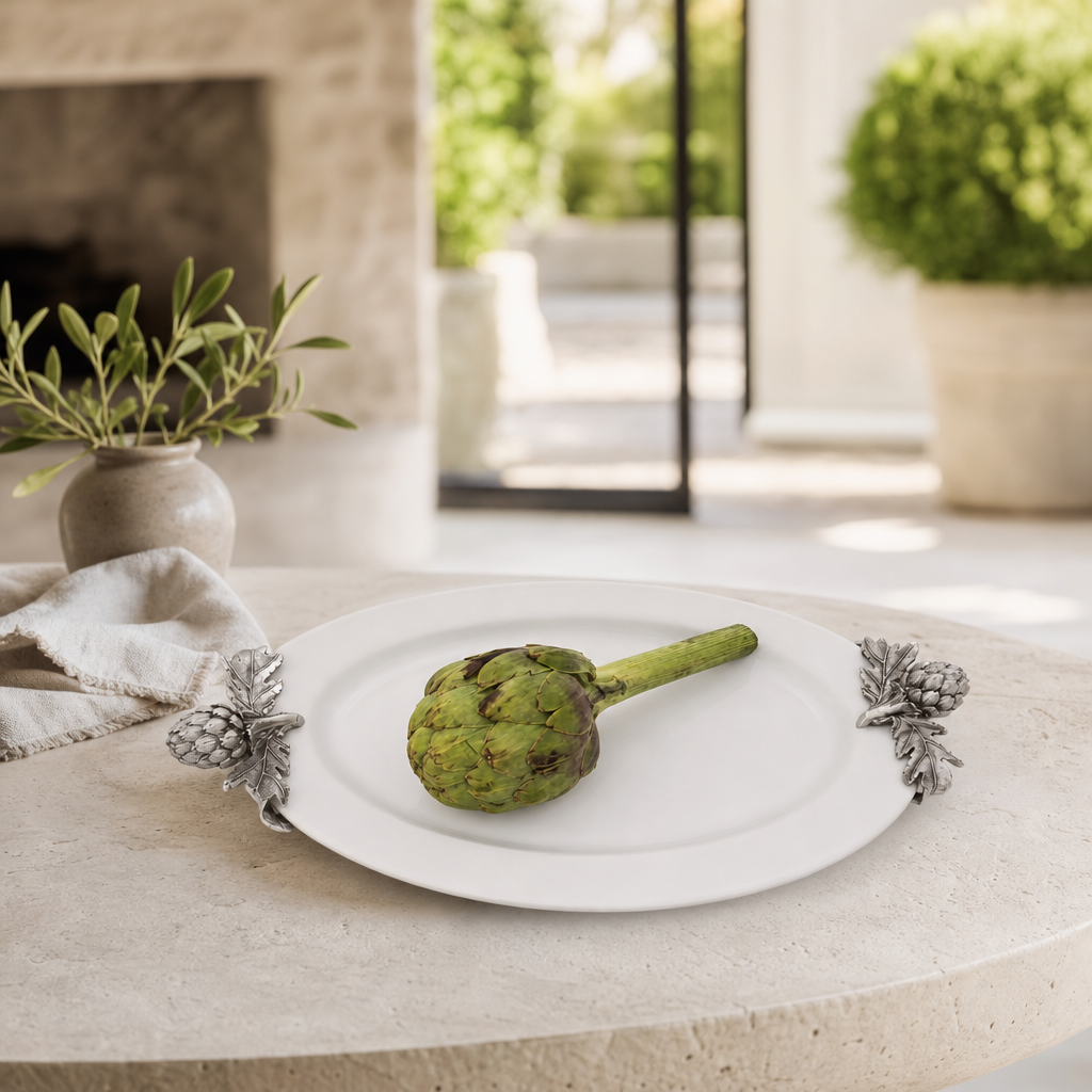 Artichoke Stoneware Deep Tray 3