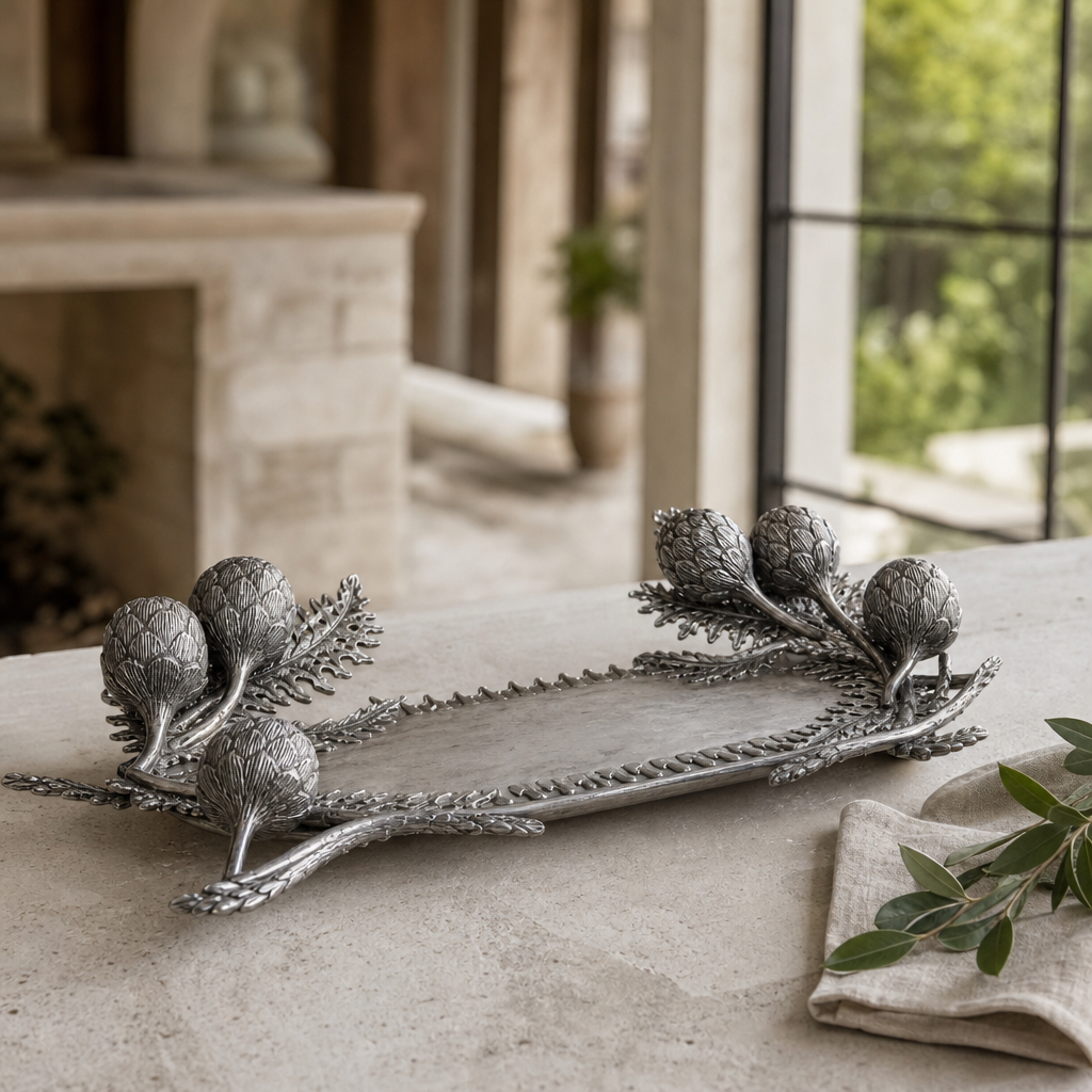 Artichoke Stoneware Tray 4