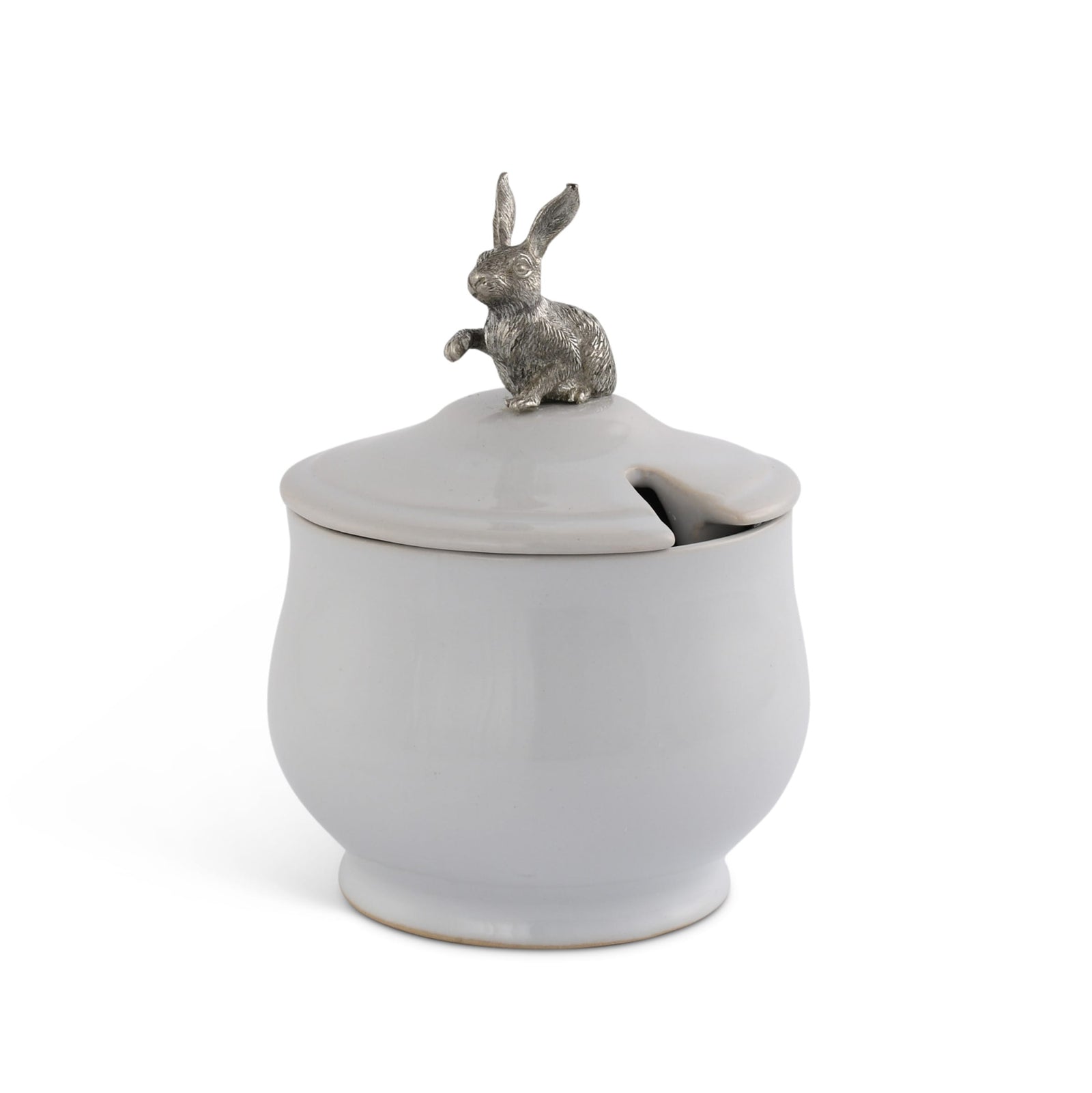 Sitting Bunny Sugar Bowl