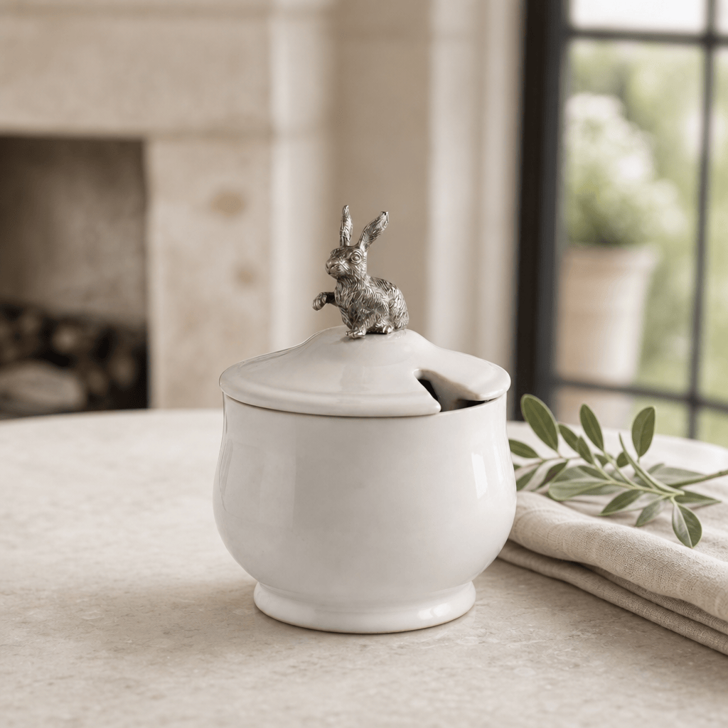 Sitting Bunny Sugar Bowl 2