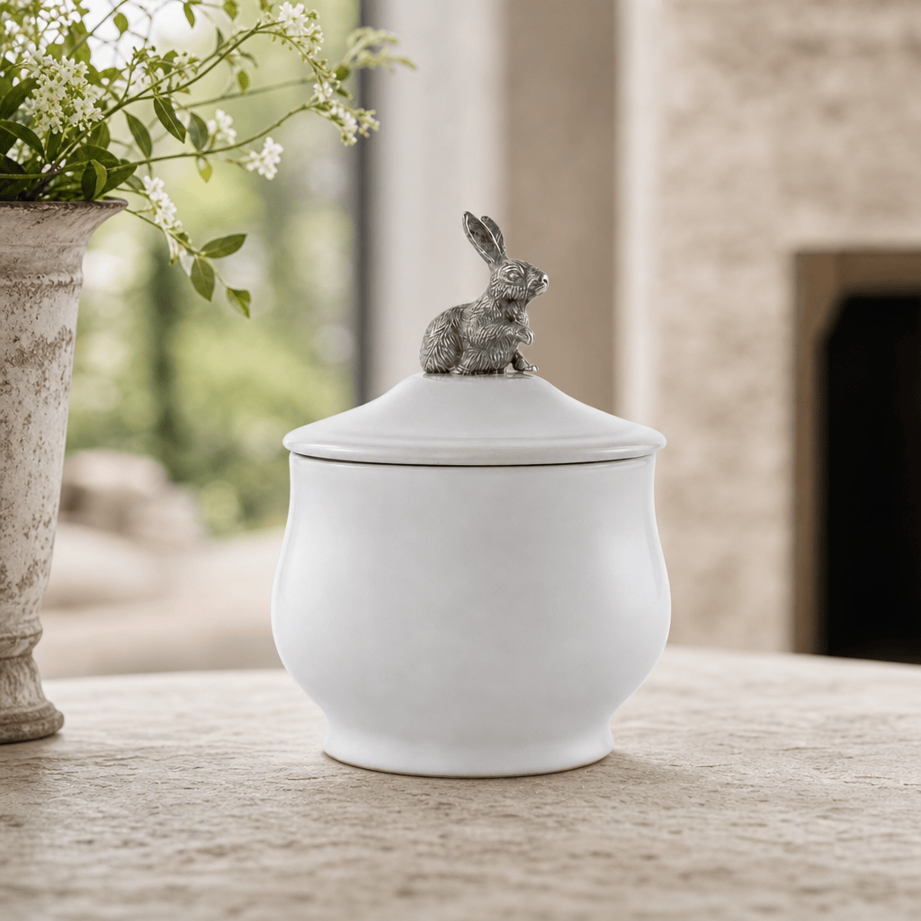 Sitting Bunny Sugar Bowl 3