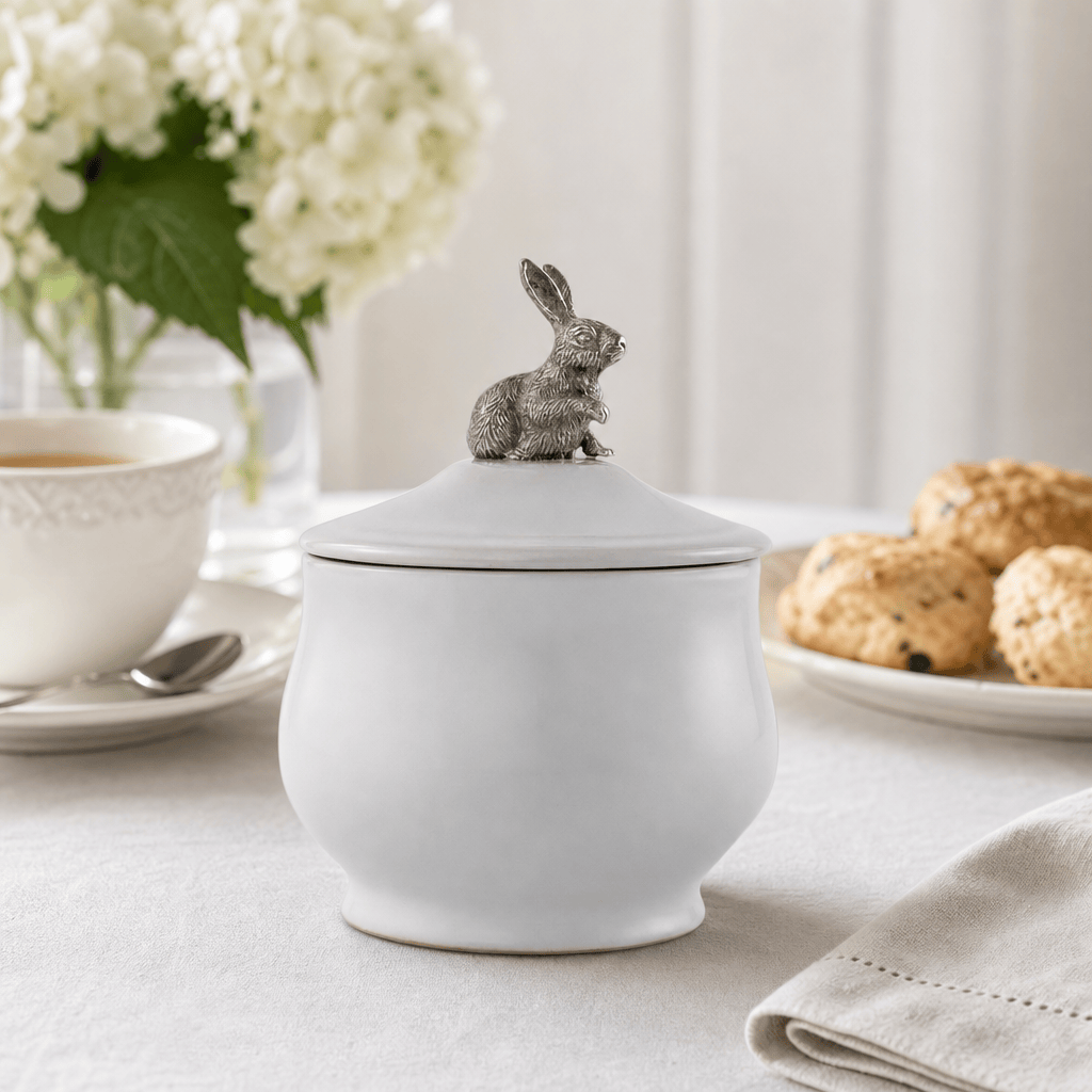 Sitting Bunny Sugar Bowl 7