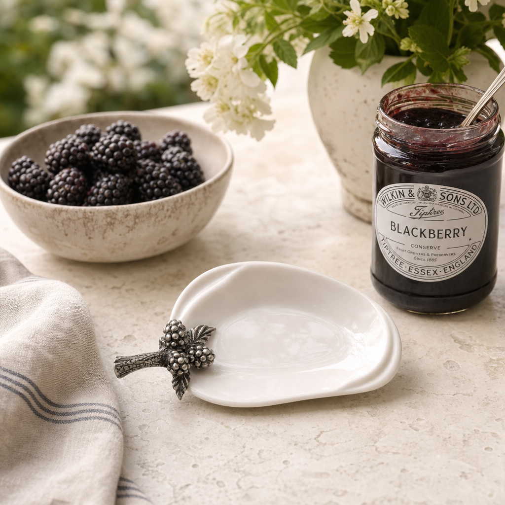 Blackberry Jam Server / Spoon Rest 8