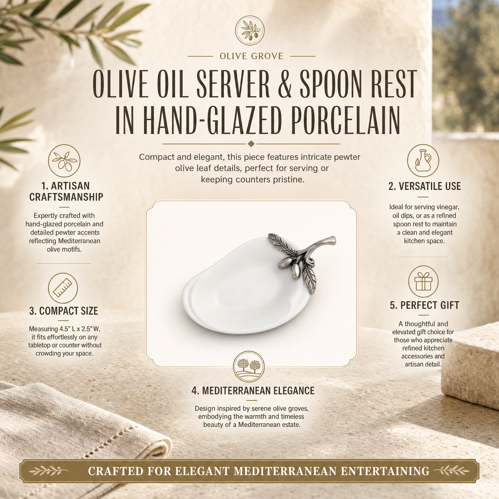 Olive Oil Server / Spoon Rest 11