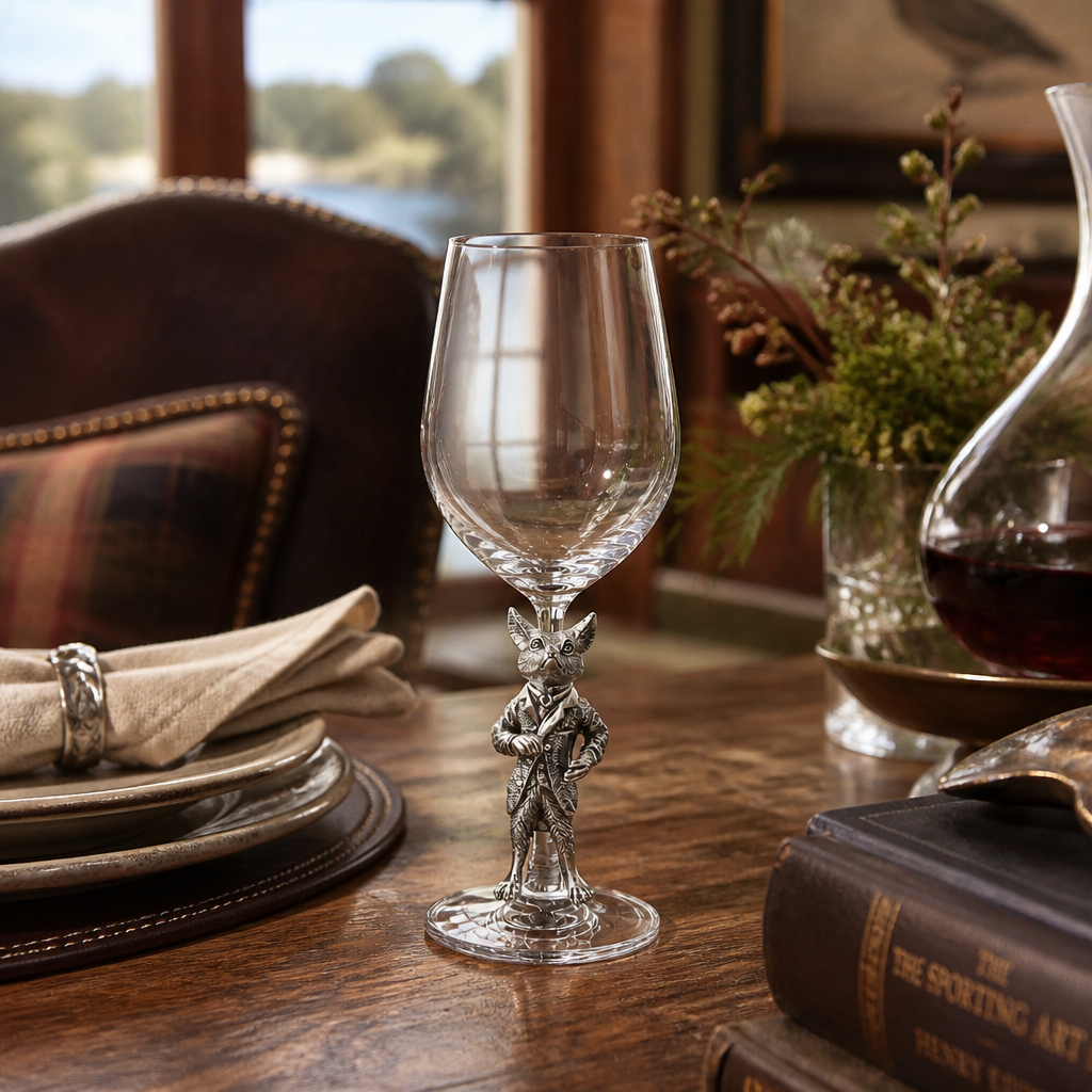 Hunting Dressed Fox Wine Glass 7