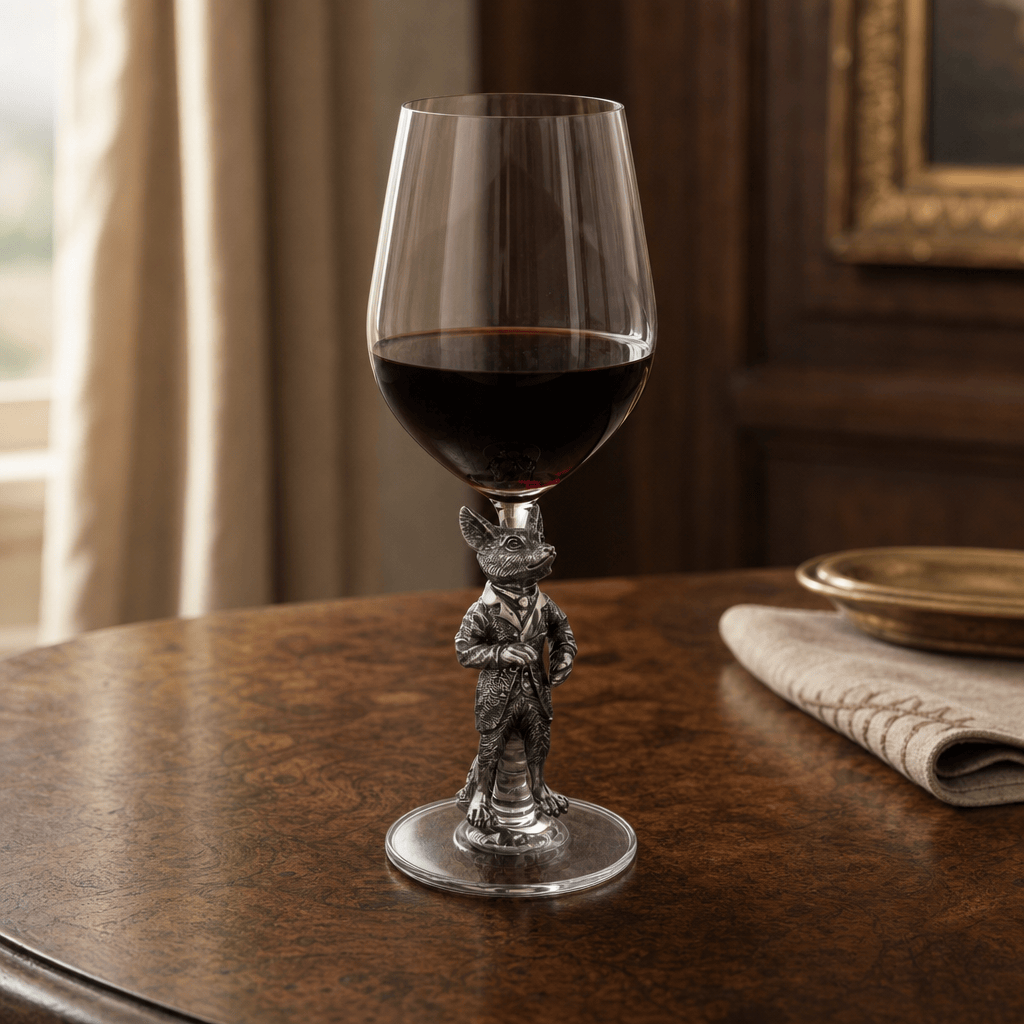Hunting Dressed Fox Wine Glass 5