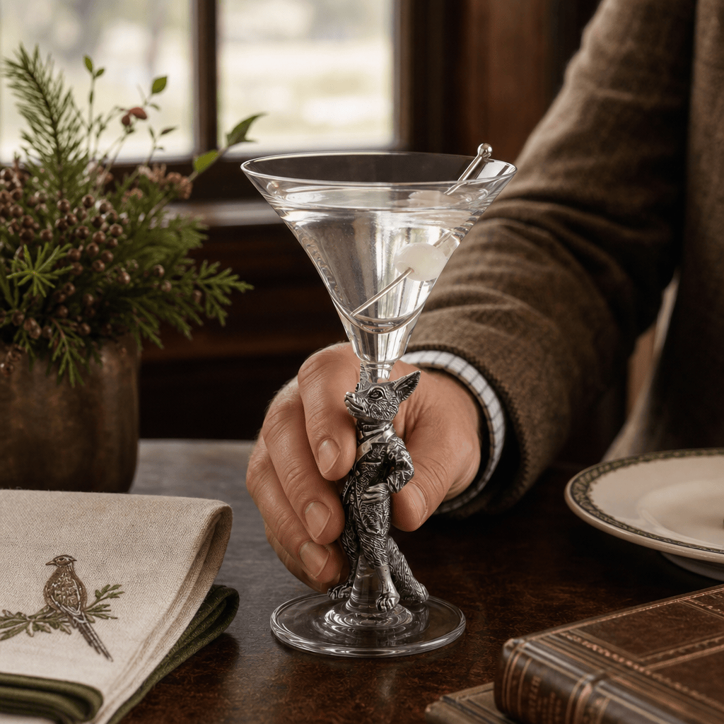 Hunting Dressed Fox Cocktail / Martini Glass 6
