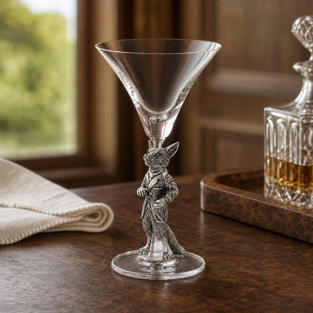 Hunting Dressed Fox Cocktail / Martini Glass 2