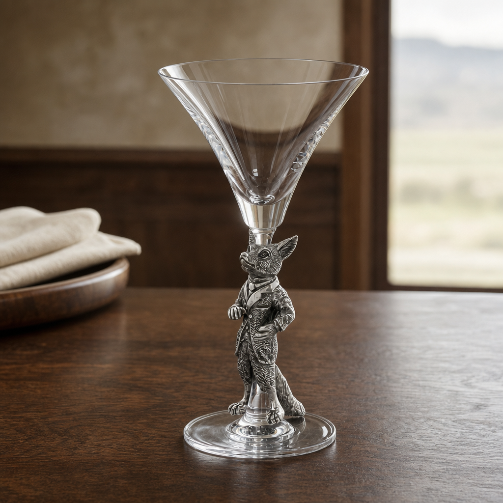 Hunting Dressed Fox Cocktail / Martini Glass 2