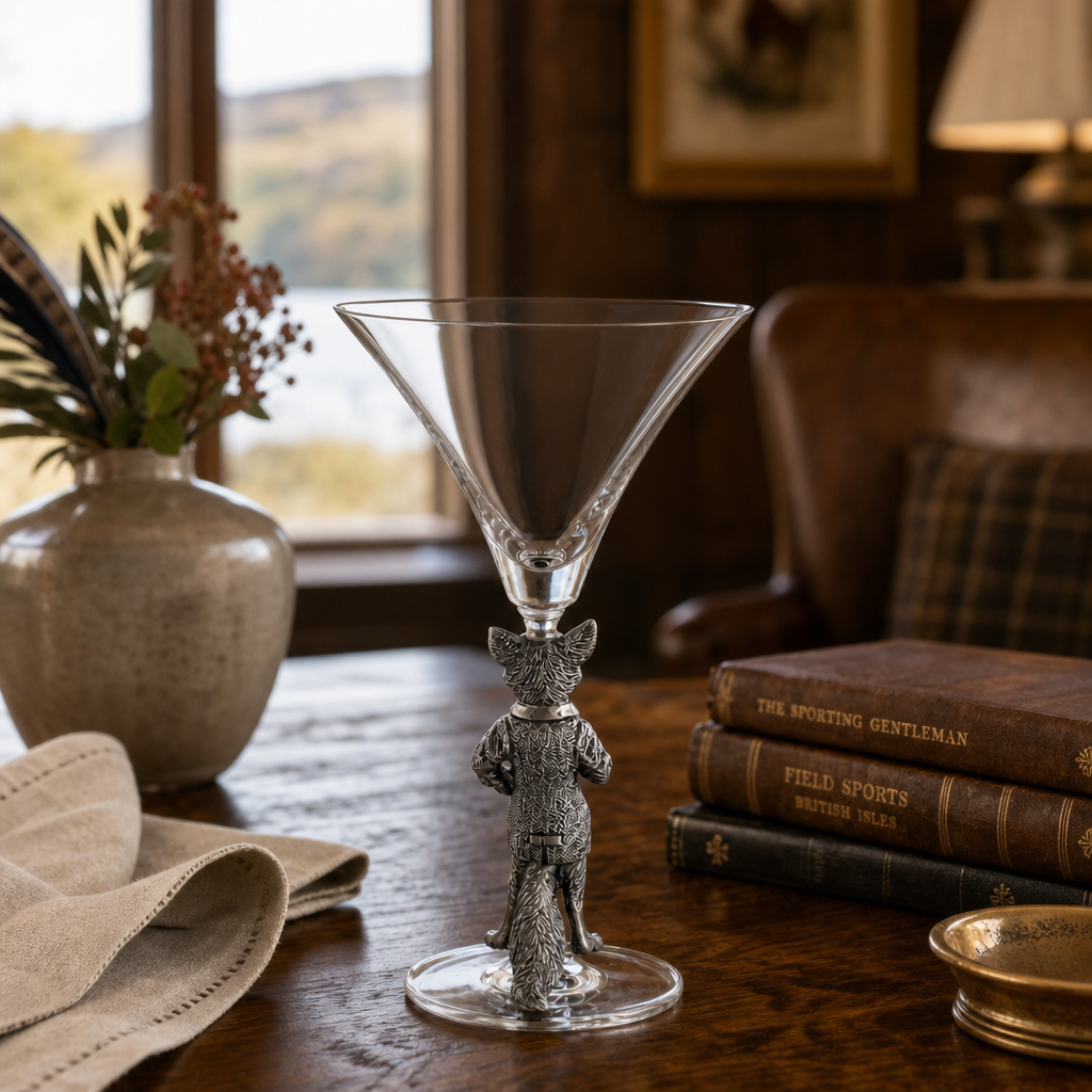 Hunting Dressed Fox Cocktail / Martini Glass 7