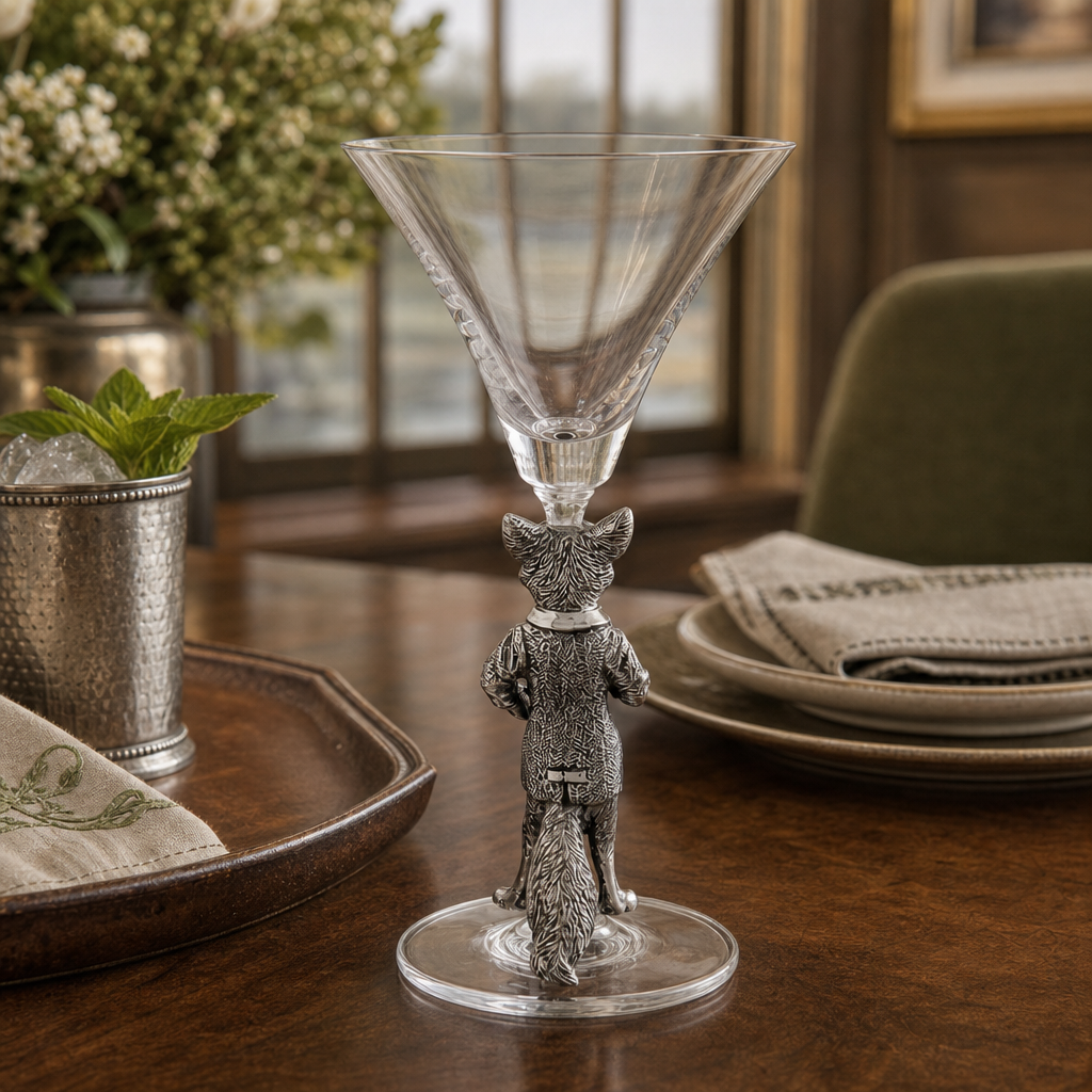 Hunting Dressed Fox Cocktail / Martini Glass 5
