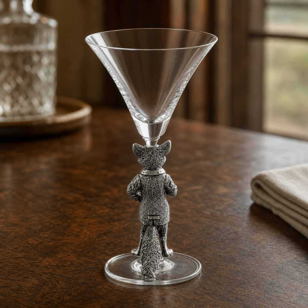 Hunting Dressed Fox Cocktail / Martini Glass 3
