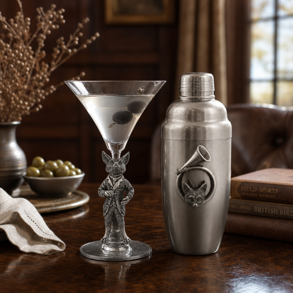 Hunting Dressed Fox Cocktail / Martini Glass 9