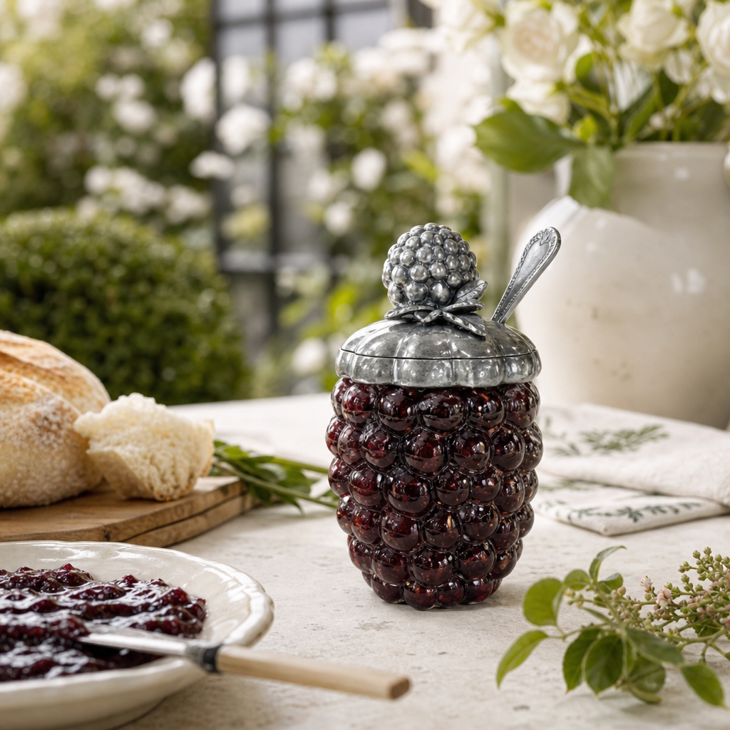 Blackberry Jam Jar with Spoon 7