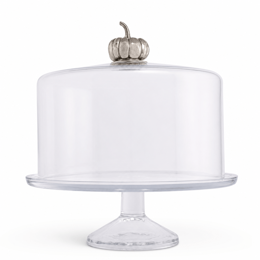 Pumpkin Knob Glass Covered Cake / Dessert Stand 1