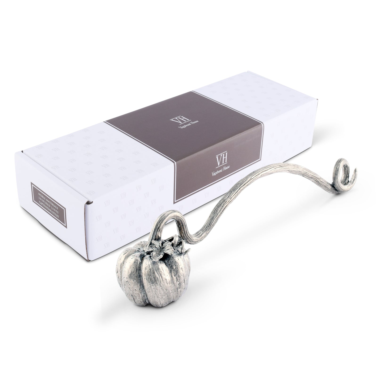 Pewter Pumpkin Candle Snuffer 8