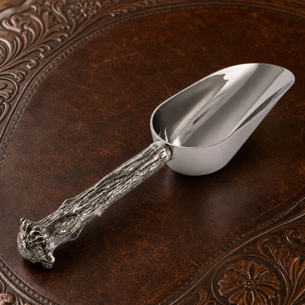 Pewter Antler Ice Scoop 2