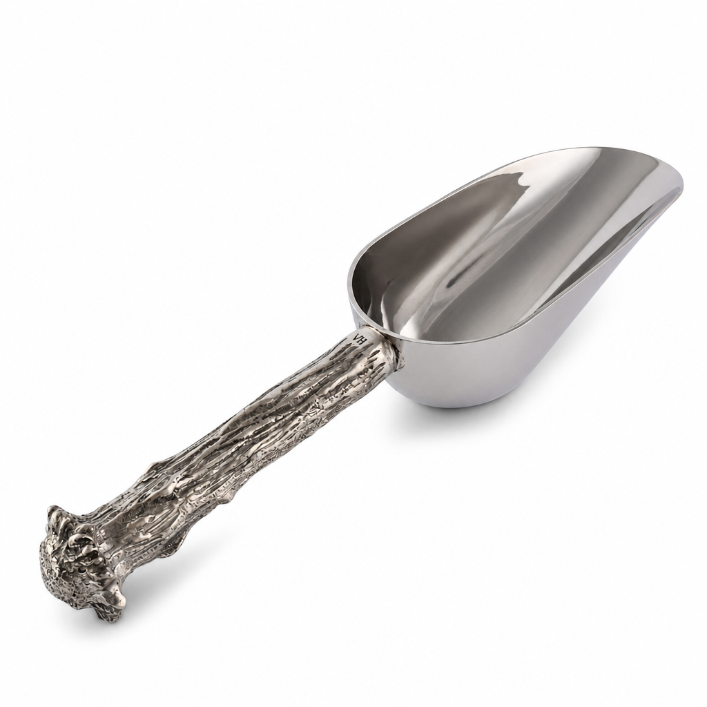 Pewter Antler Ice Scoop 1