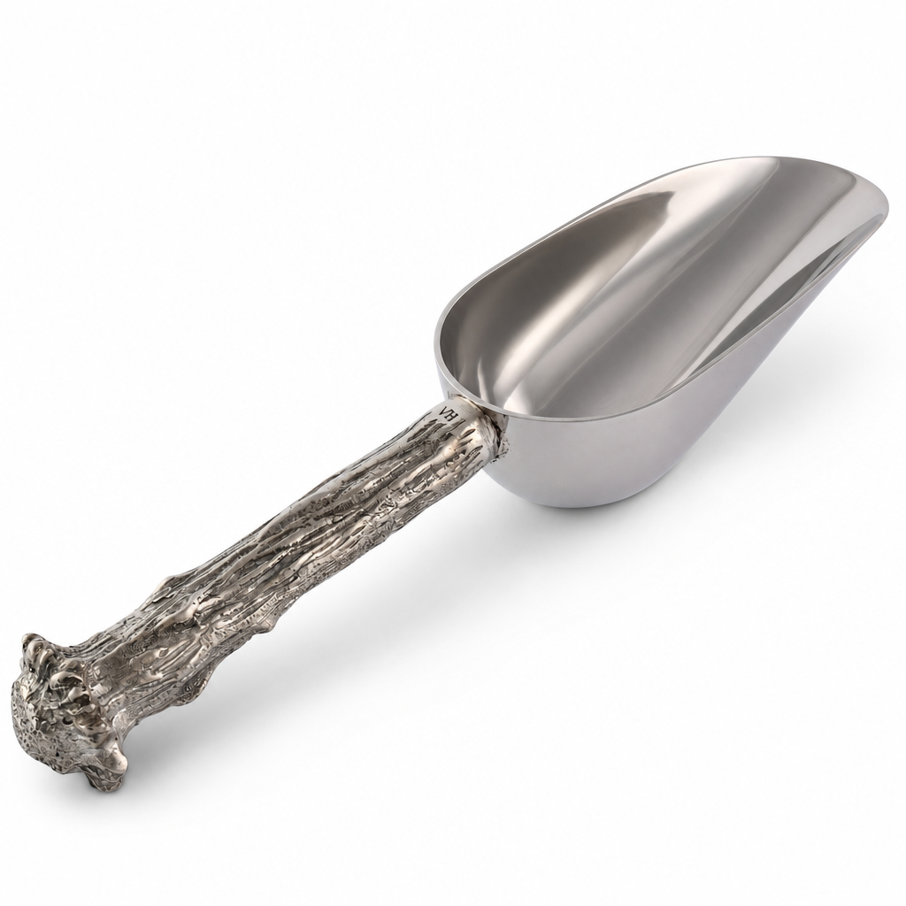 Pewter Antler Ice Scoop 1