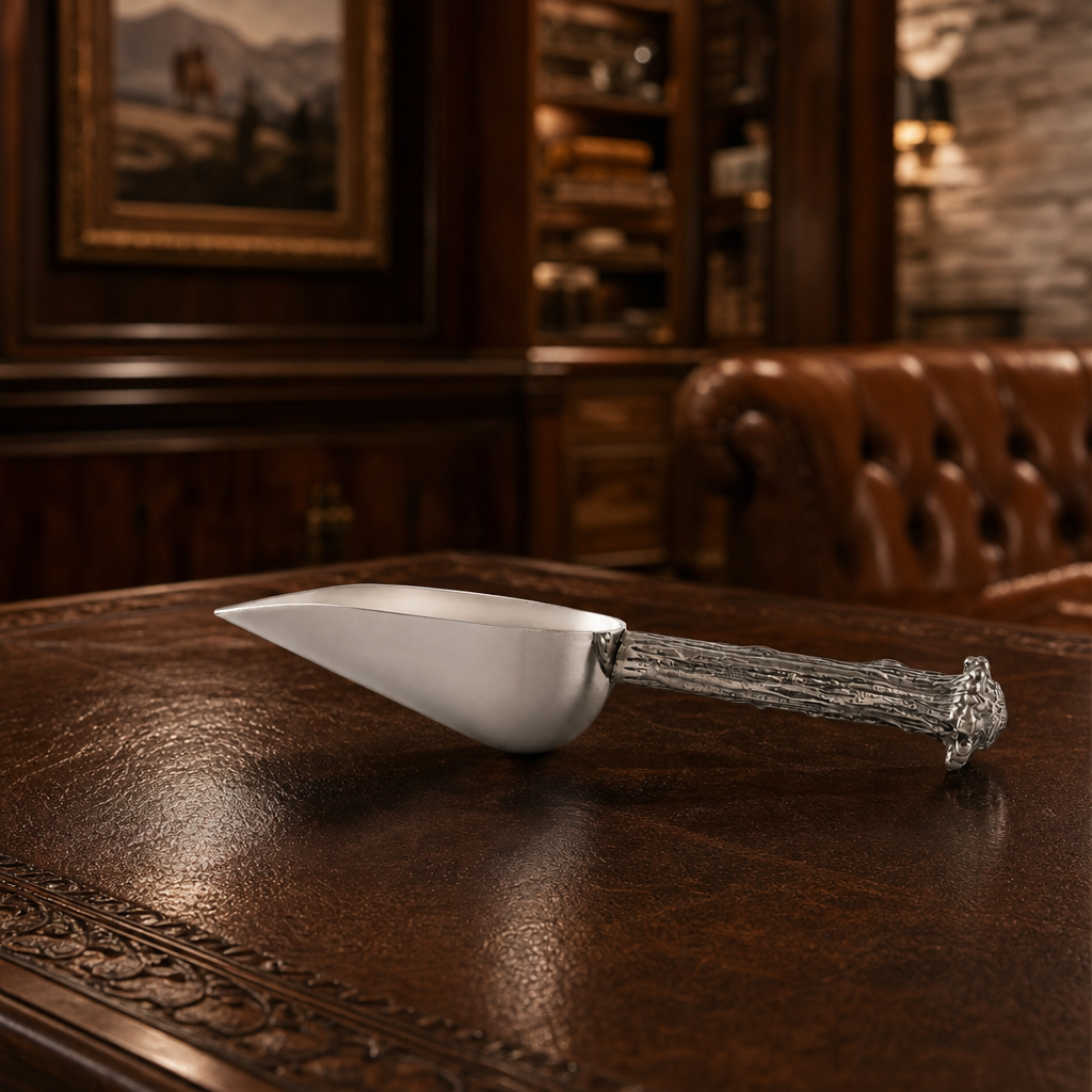 Pewter Antler Ice Scoop 7