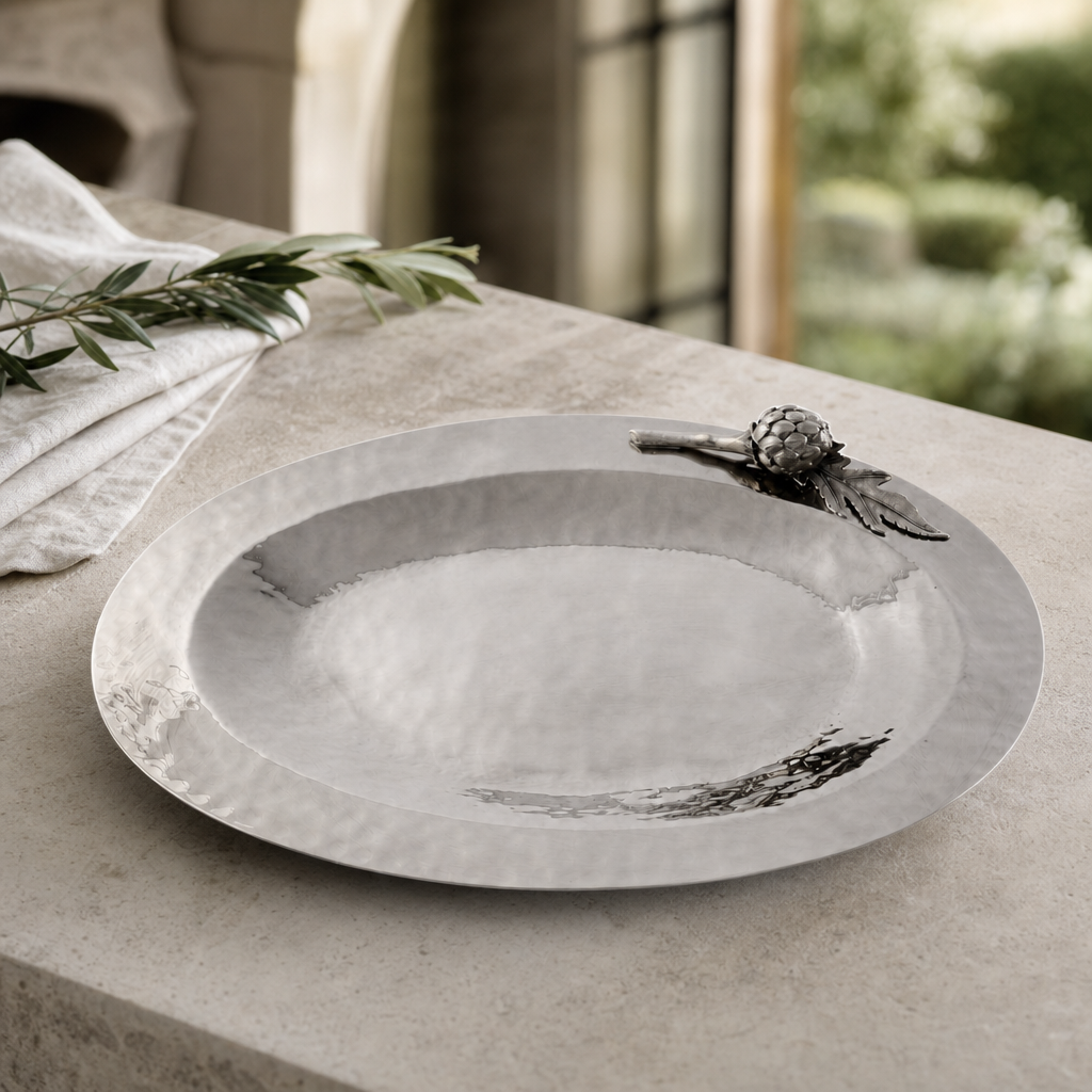 Artichoke Steel Serving Tray 3