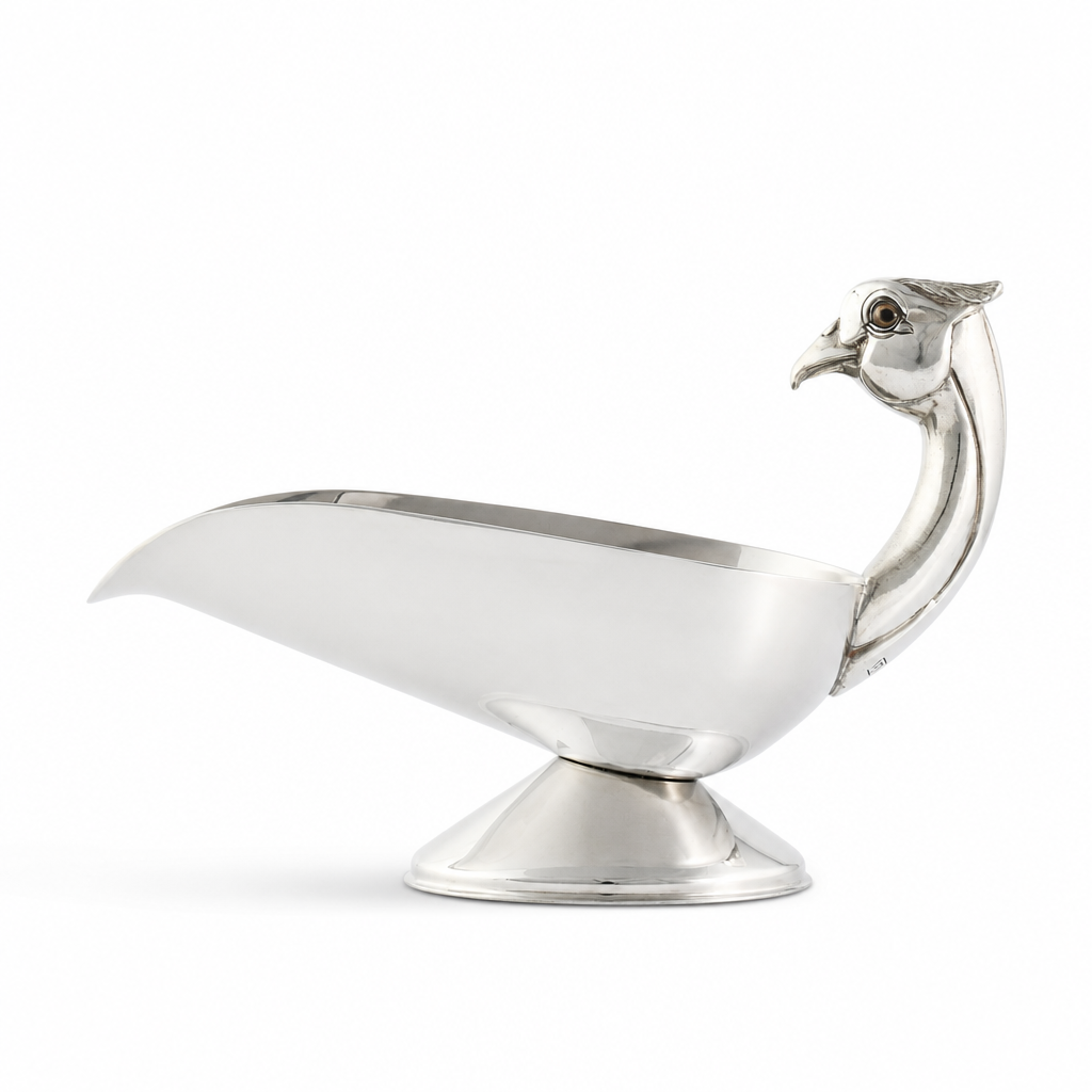 Pheasant Handle Stainless Steel Gravy / Sauce Server 1