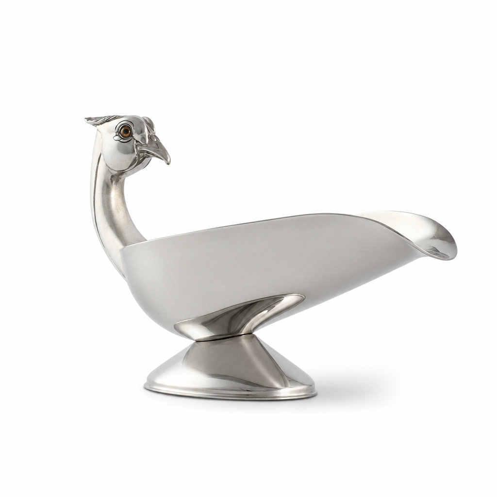 Pheasant Handle Stainless Steel Gravy / Sauce Server 10