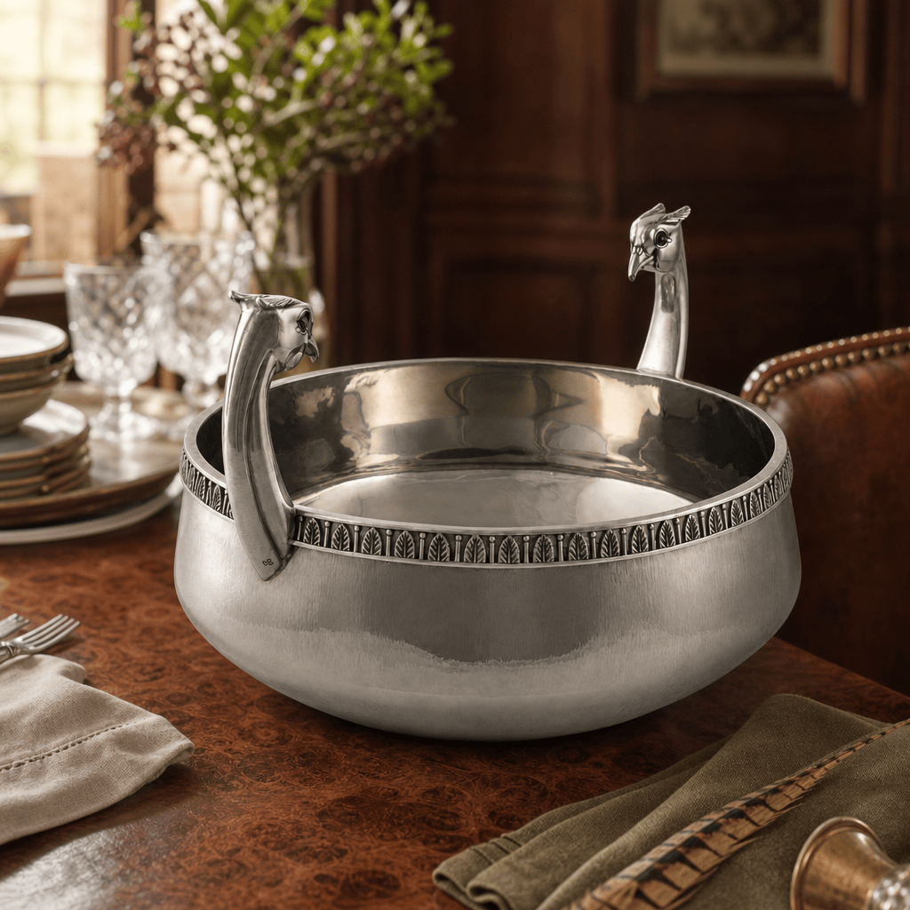 Pheasant Stainless Steel Server Bowl 9