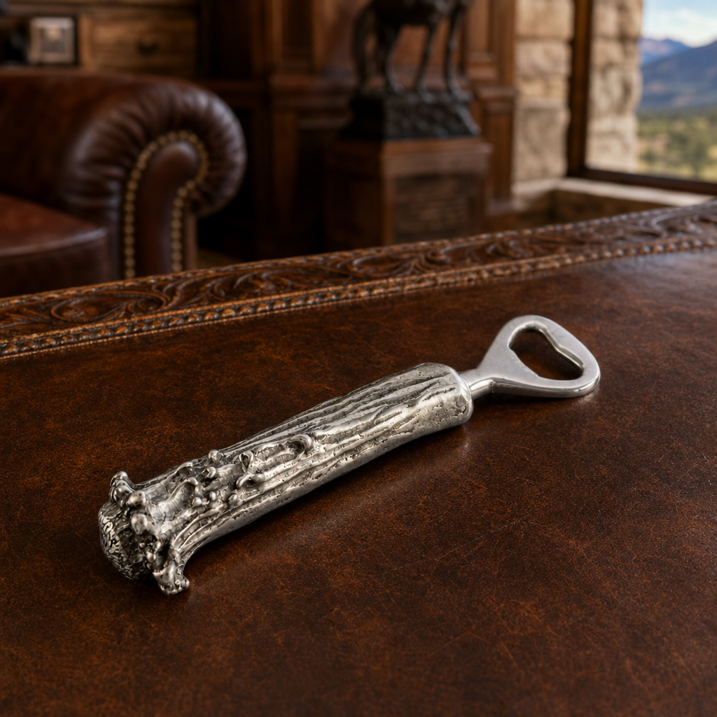 Pewter Antler Bottle Opener 5