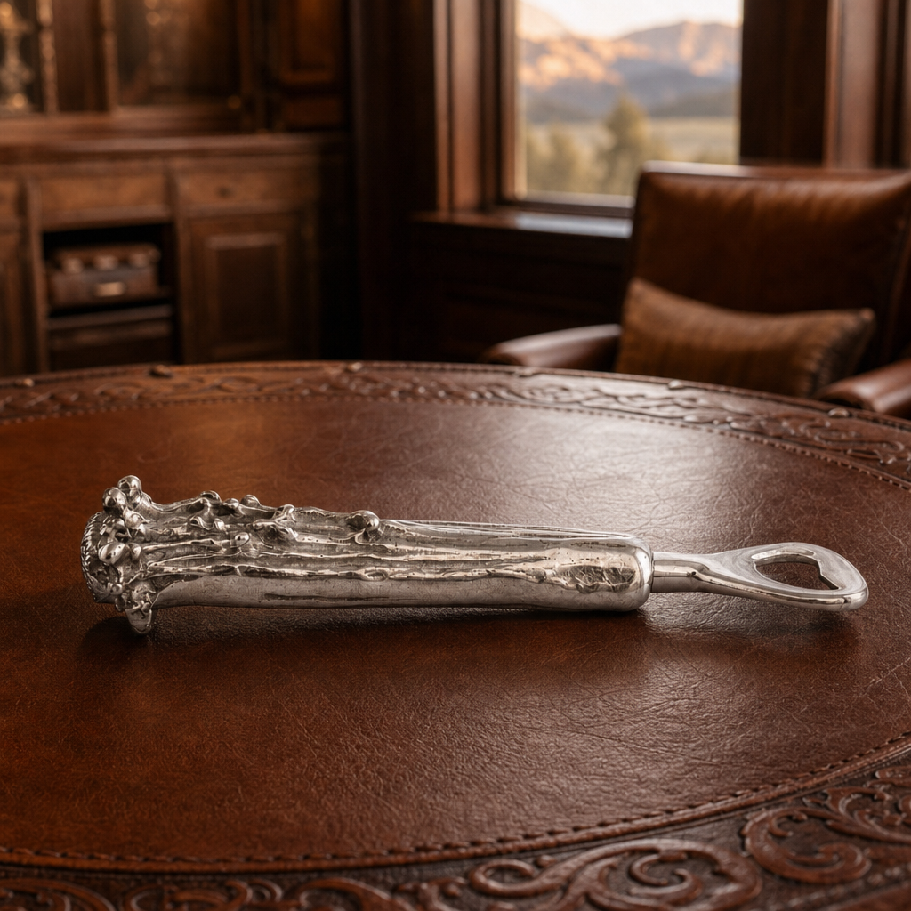 Pewter Antler Bottle Opener 6