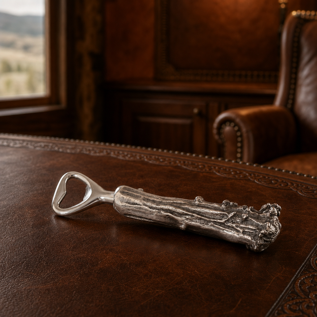 Pewter Antler Bottle Opener 9
