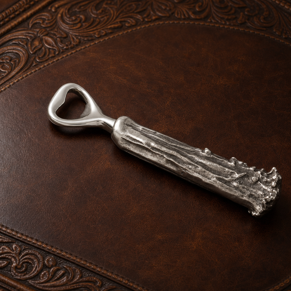 Pewter Antler Bottle Opener 5