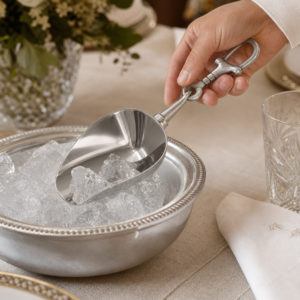Equestrian Horse Bit Pewter Handle Ice Scoop 4