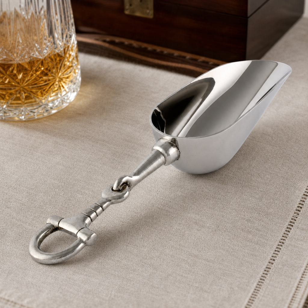 Equestrian Horse Bit Pewter Handle Ice Scoop 2