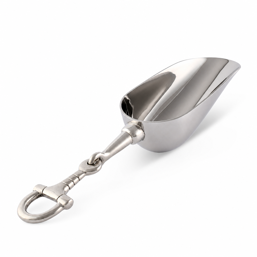 Equestrian Horse Bit Pewter Handle Ice Scoop 1