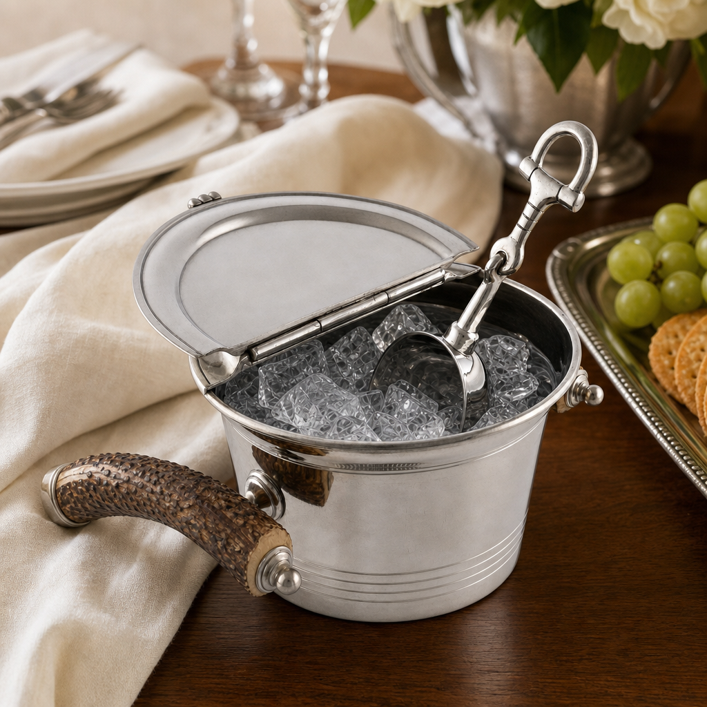 Equestrian Horse Bit Pewter Handle Ice Scoop 9