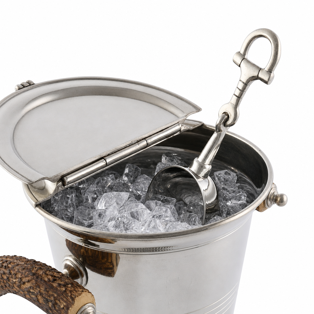 Equestrian Horse Bit Pewter Handle Ice Scoop 8
