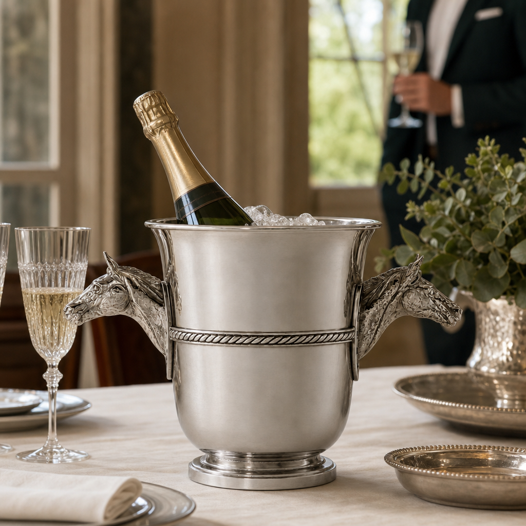 Horse Head Champagne Bucket 4