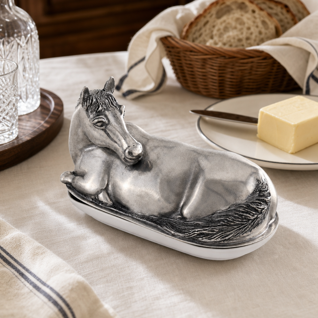 Horse Butter Dish 3
