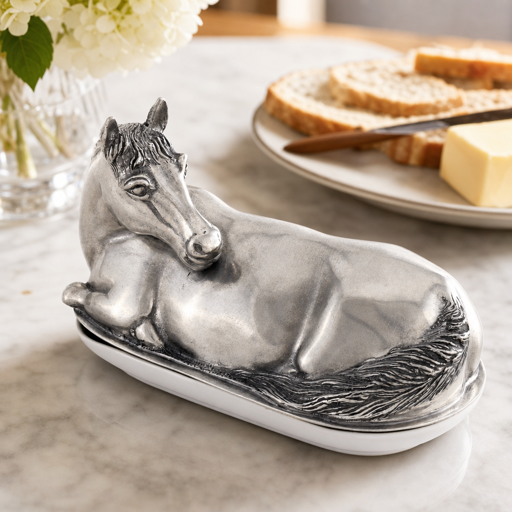 Horse Butter Dish 9