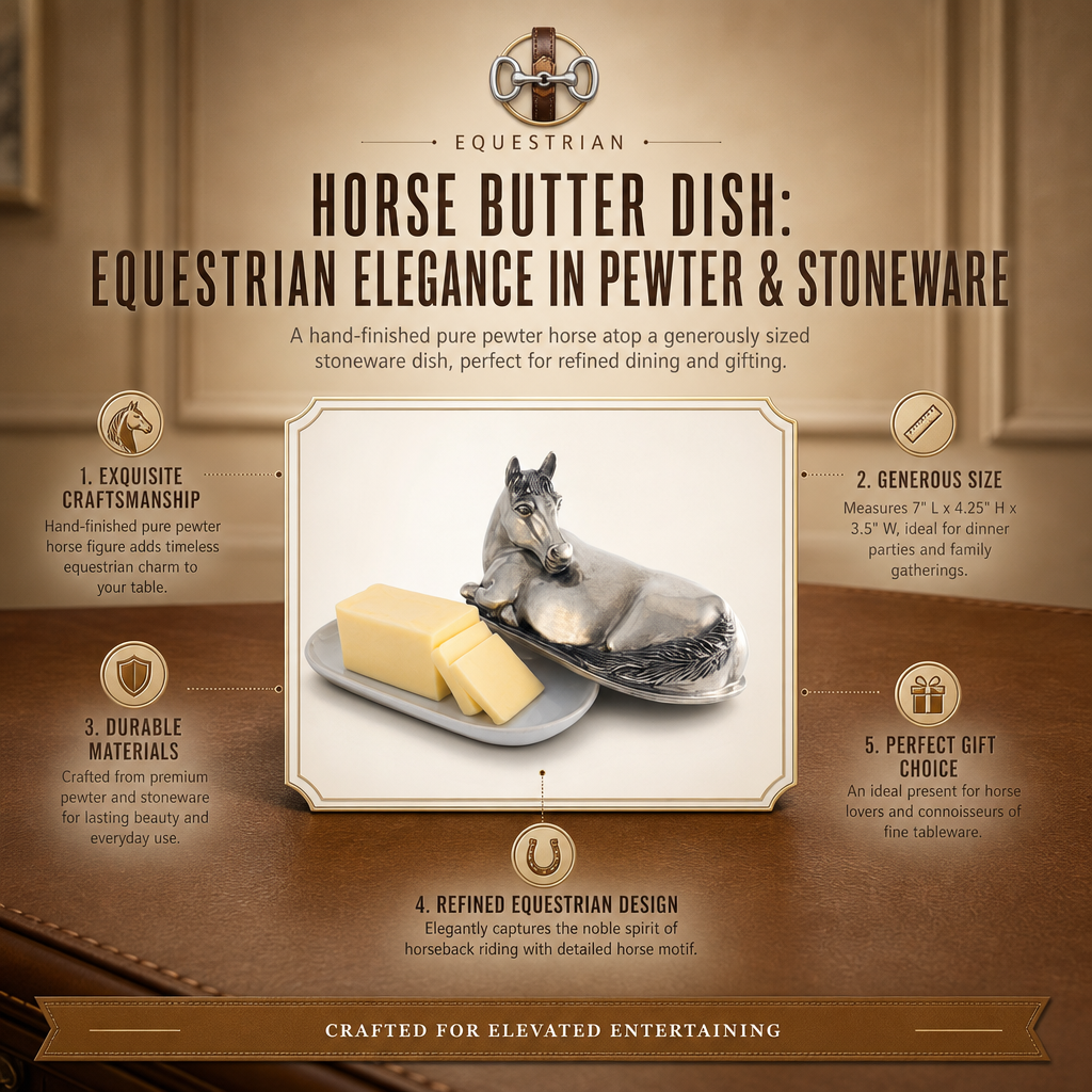 Horse Butter Dish 11