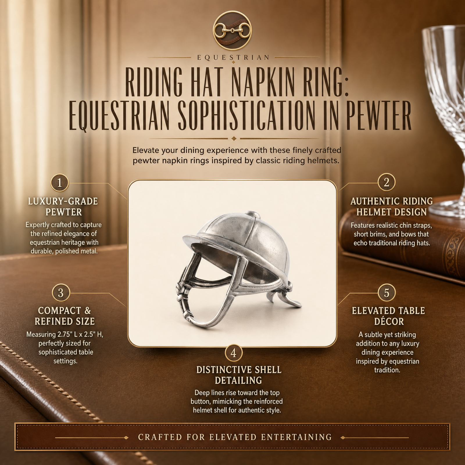 Riding Hat Napkin Ring 9