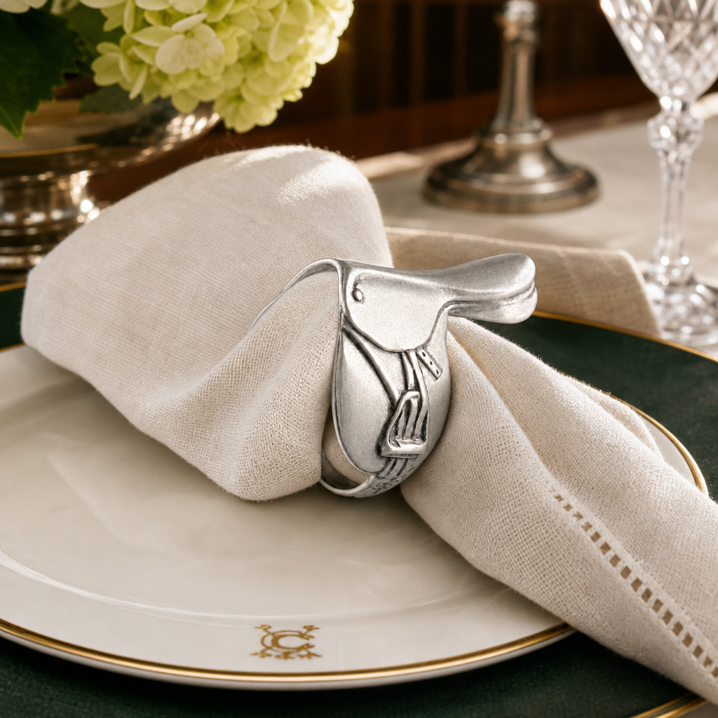 English Saddle Napkin Rings 9