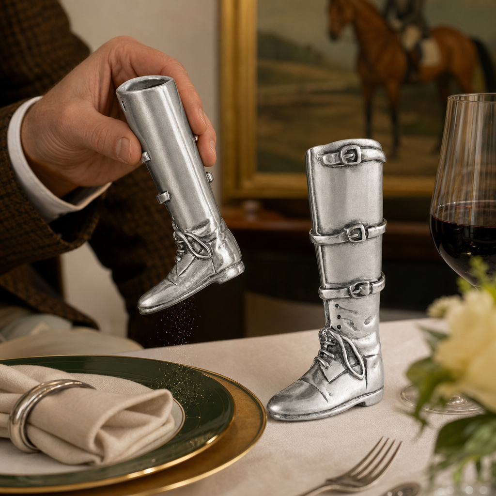 Riding Boot Salt & Pepper Set 4