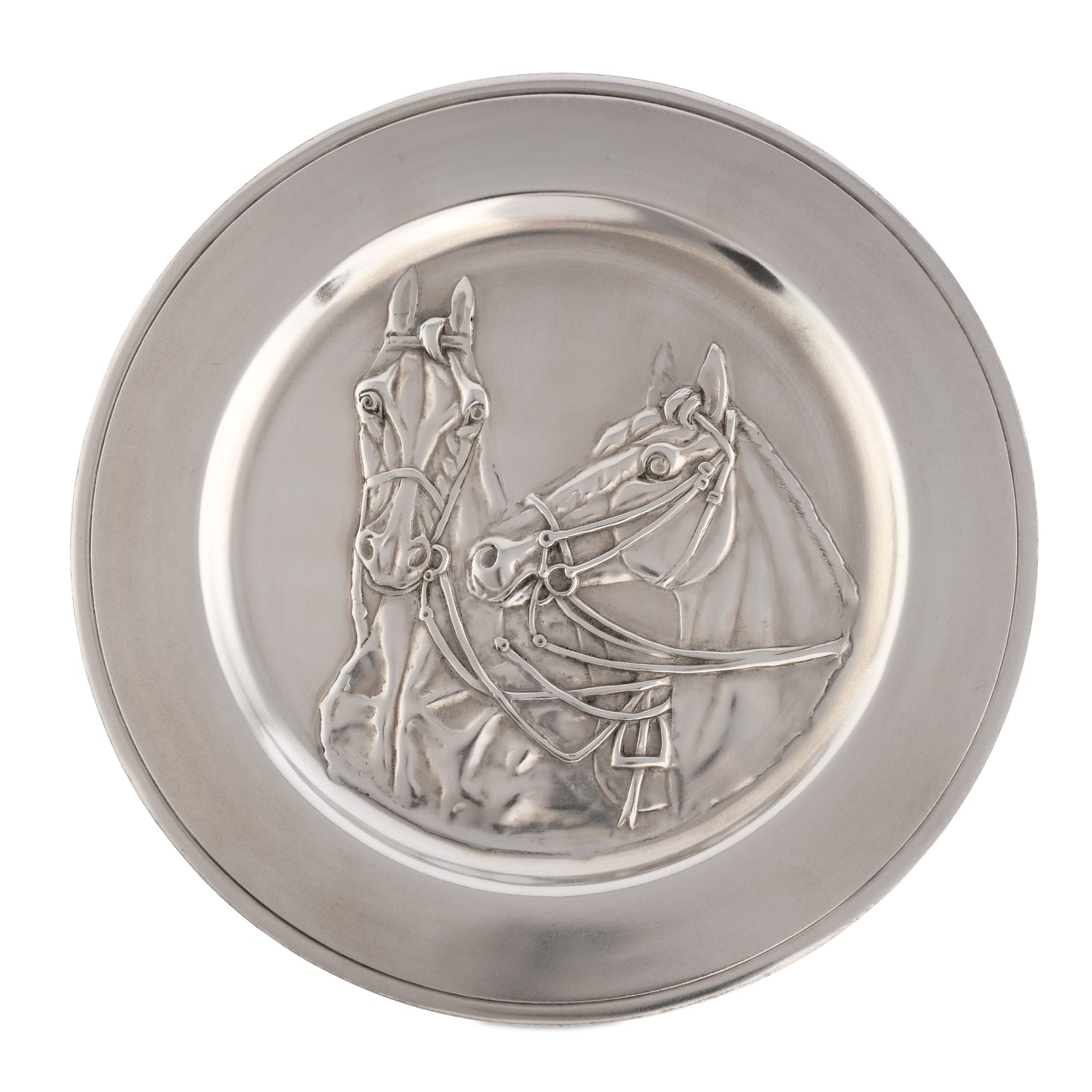 Pewter Thoroughbred Horse Charger